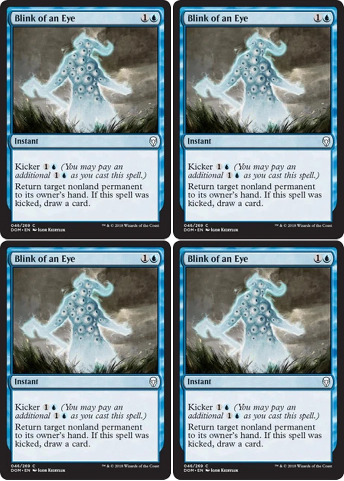 MTG - 4x BLINK OF AN EYE - Dominaria (C) - Image 1 of 1