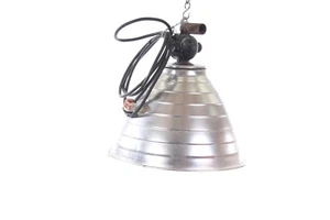 Size Old Aluminium Lamp Art Deco Lamp Factory Workshop Lamp Loft BAR Industry - Picture 1 of 7