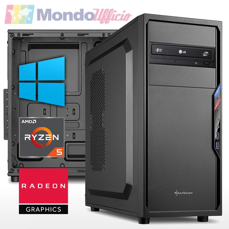 PC Computer AMD RYZEN 5 4600G - Ram 8 GB - SSD M.2 500 GB - Windows 10/11 Pro - Immagine 1 di 1