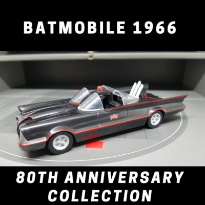 READY STOCK CALTEX BATMOBILE 1966 BATMAN (1:32) 80th ANNIVERSARY SPECIAL EDITION - Image 1 of 4