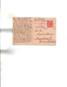 Austria -1910 REPLY HALF H&G#206 from PARAGUAY