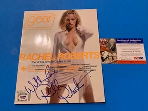 Rachel Roberts Model sexy Gear Magazine Mag Signed Auto PSA/DNA COA - Bild 1 von 5