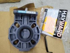 HAYWARD BY110200ELA BUTTERFLY VALVE 2"/1-1/2" INCH 40mm/50mm PVC LEVER HANDLE - Picture 1 of 5