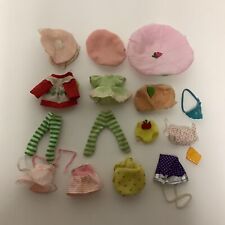 Vintage Strawberry Shortcake Clothing Lot of 16 Pieces  Dress Tights Hats TLC