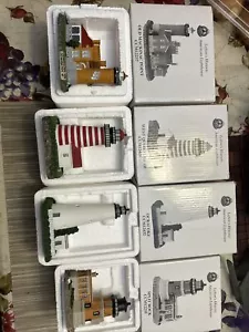 Lot of Four (4) Various George Z. Lefton Historic American Lighthouses. Open Box - Picture 1 of 18