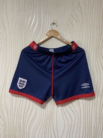 ENGLAND 1993 1994 HOME FOOTBALL SOCCER SHORTS UMBRO sz S~M Cover