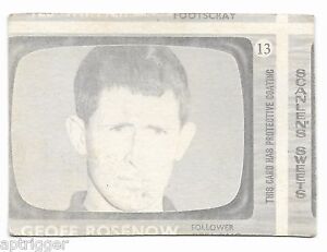 1967 Scanlens (13) Geoff ROSENOW Geelong & (57) Man From U.N.C.L.E. Rare Error