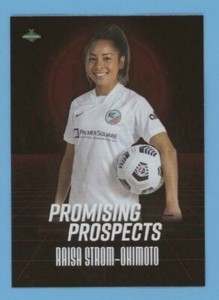 Raisa Strom Okimoto 2021 Parkside NWSL PROMISING PROSPECTS RED FOIL Rookie #12