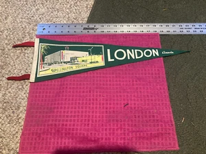 VTG 1960's LONDON Ontario PENNANT Eaton's of Canada WELLINGTON SQUARE -Ship Fast - Picture 1 of 5