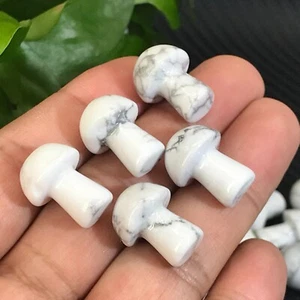 10pcs natural howlite Mushroom Quartz Crystal Reiki healing gem - Picture 1 of 8