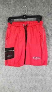 Boohoo Man Sz XS Ripstop Shorts Red NWT Reflective Piping Casual Summer Holiday - Picture 1 of 9