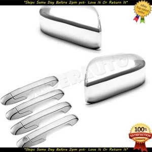 Espejo retrovisor de puerta triple cromado + cubiertas de manija para Honda Accord 2003-2007 - Imagen 1 de 1