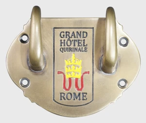 Grand Hotel Cabin Coat Hook 4" Brass Replica Rome Luxury Palace Plaza Decor New - Picture 1 of 2