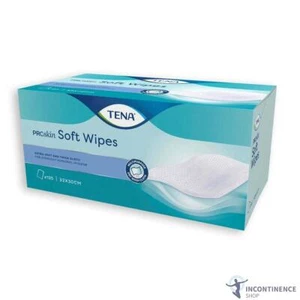 1x TENA ProSkin Soft Wipe - 32cm x 30cm - 135 Dry Wipes - Assisted Washing - Picture 1 of 2