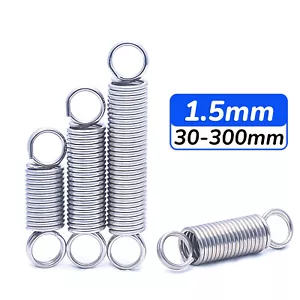1.5mm Wire Dia Expansion Spring Tension Extension Extending Expanding Springs - Picture 1 of 6