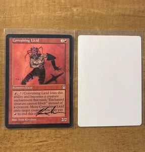 MTG✨CONVULSING LICID SIGNED ARTIST PROOF ✨Stronghold NM/M 1998 Kirschner MTG Art - Picture 1 of 3