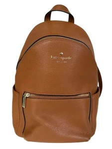 Kate Spade Leila Dome Backpack Brown Pebbled Leather **READ** - Picture 1 of 10