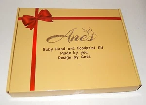 Anes BABY HANDPRINT KIT, FOOTPRINT KIT Unisex Keepsake Frame Baby Shower Wishes - Picture 1 of 5