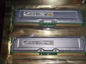Samsung 128 MB x 2 RD RAM STICKS TOTAL 256 MB - Picture 1 of 2