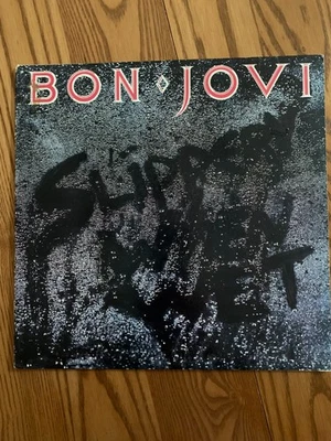 BON JOVI: "Slippery When Wet" - Vinyl LP 1986 Mercury  - Lyric Ins. Foto 1 de 3