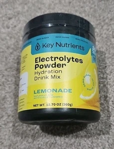 Key Nutrients Electrolytes Powder LEMONADE Hydration Drink Mix, 12.7oz - Picture 1 of 2