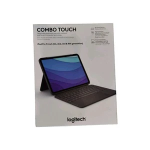 Logitech Combo Touch iPad Pro 11 Gen 4 3 2 & 1 920-010150 Oxford Grey *Express S - Zdjęcie 1 z 3