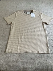 Denim And Flower Ricky Singh Beige T-Shirt Mens Size Large.NWT - Picture 1 of 9