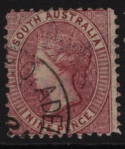 AUSTRALIA SUR 9d PÚRPURA QV (ACSC 13) MUY FINO USADO (A30702) - Imagen 1 de 1
