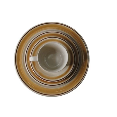 Hearthside - Acuarelas - Gres - Hecho en Japón - Plato de cena Foto 1 de 4