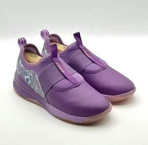 Clove Solo Women's Sz 9 Slip-On Nurses Fluid Resistant Shoes Violet Floral Used - Picture 1 of 10