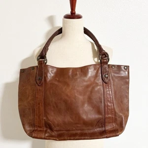 Frye Melissa Leder Schultertasche Cognac Braun Boho Rustikal - Bild 1 von 14