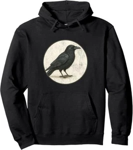 Bunter Retro American Crow Pullover Hoodie *NEU* 10 Farben von Bird.fan - Bild 1 von 12