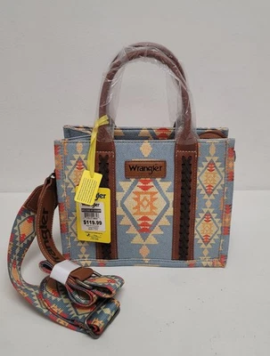 Bolso Bandolera Wrangler Estilo Occidental Bolso de Mano con Correa Desmontable - AZUL Foto 1 de 4