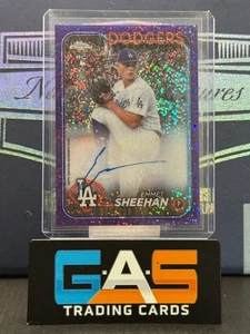 2024 Topps Chrome Update Emmet Sheehan #RA-ESH Purple Speckle Rookie Auto /299 - Picture 1 of 2