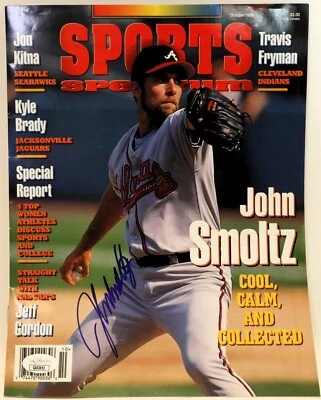 John Smoltz Autographed Magazine JSA COA - Image 1 of 3