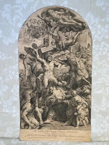 El martirio de San Sebastián por Nicolas Dorigny 1699 Museo Fogg Procedencia - Imagen 1 de 12