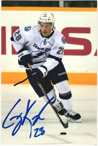 Cody Kunyk Autographed 4x6 Color Photo Tampa Bay Lightning #28 A