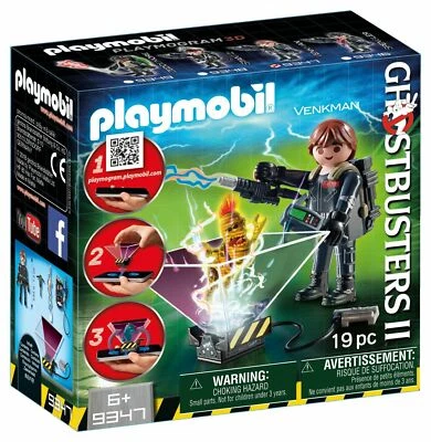 PLAYMOBIL 9347 Ghostbusters II Peter Venkman Playmogram 3D Figure NEW - Image 1 of 4