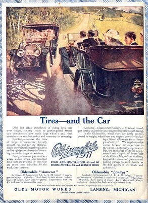 original 1911 Oldsmobile advertisement - Olds Motor Works - Lansing, Michigan - Image 1 of 2