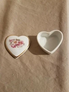 Gerold Porzellan Heart Shaped Trinket Box Bavaria. Made in W-Germany - Picture 1 of 6