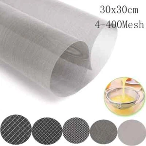 4-400Mesh 30x30cm Stainless steel Mesh filter mesh metal front repair fixed mesh - Picture 1 of 33