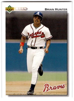Brian Hunter 1992 Upper Deck #366 Atlanta Braves - Image 1 of 2