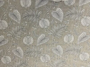 Senja Vines Natural beige/ivory Cotton 140cm Wide Curtain/Craft Fabric  - Picture 1 of 5