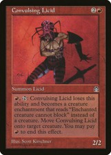 Magic MTG Tradingcard Stronghold 1998 Convulsing Licid