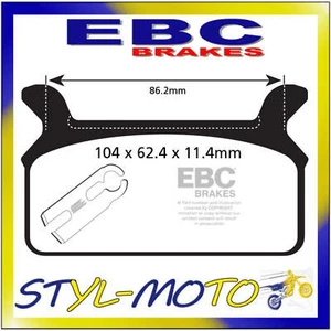 FA201 ORGANIC POST EBC PADS HARLEY DAVIDSON FLHRCI 1340 ROAD KING 1996-1997 - Picture 1 of 1