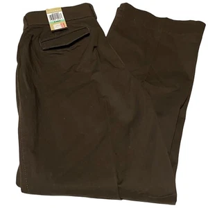 NUEVO Pantalones Dockers Mujer 8 Med Marrón Cintura Elástica - Imagen 1 de 5