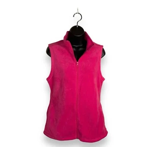 SMALL EXERTEK FUCHSIA PINK FLEECE VEST JACKET OUTDOOR  - Picture 1 of 13