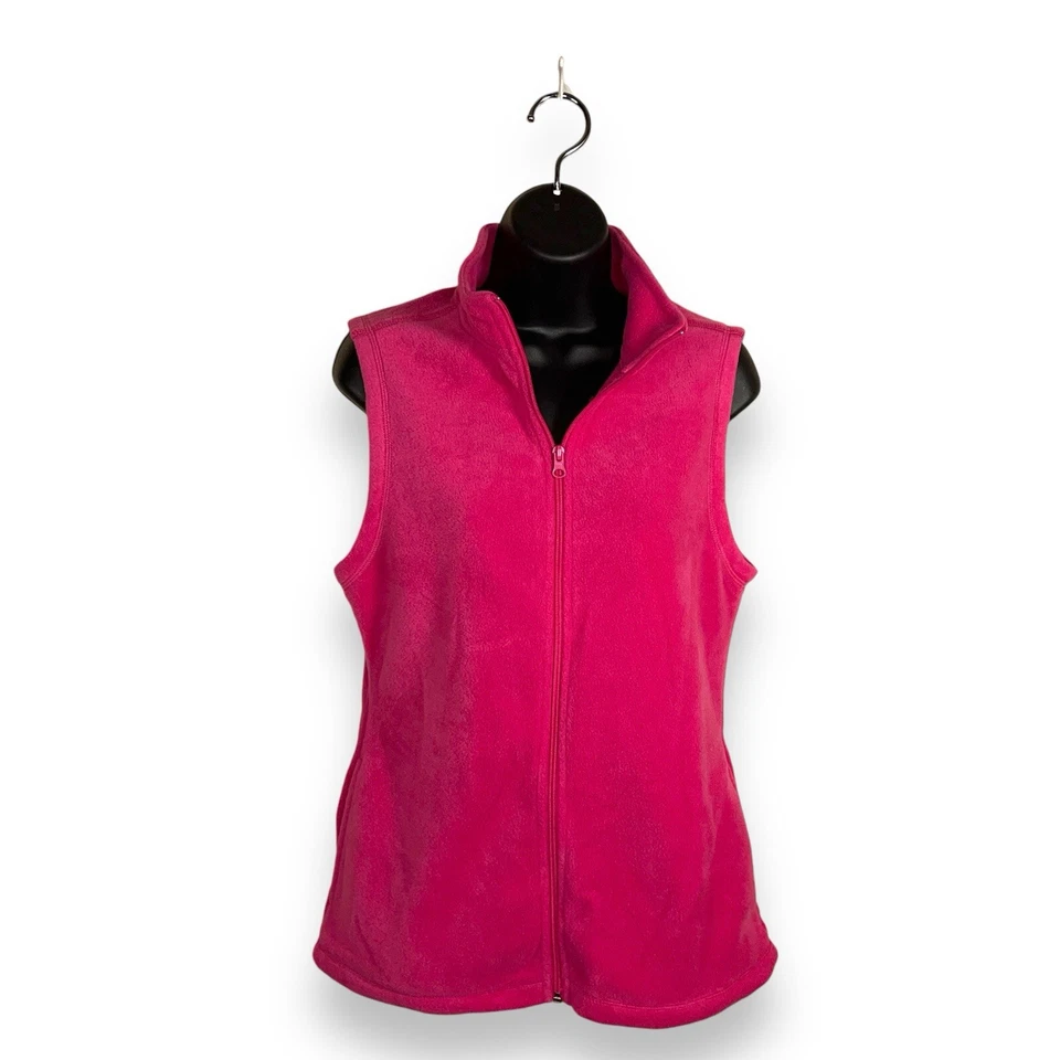 SMALL EXERTEK FUCHSIA PINK FLEECE VEST JACKET OUTDOOR  - Image 1 of 4
