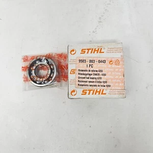 Rodamiento de bolas ranurado STIHL 9503-003-0443 OEM NOS - Imagen 1 de 2