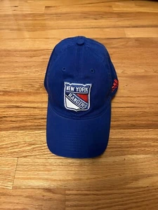 adidas NHL New York Rangers Adult Adjustable Blue Dad Hat - Picture 1 of 7